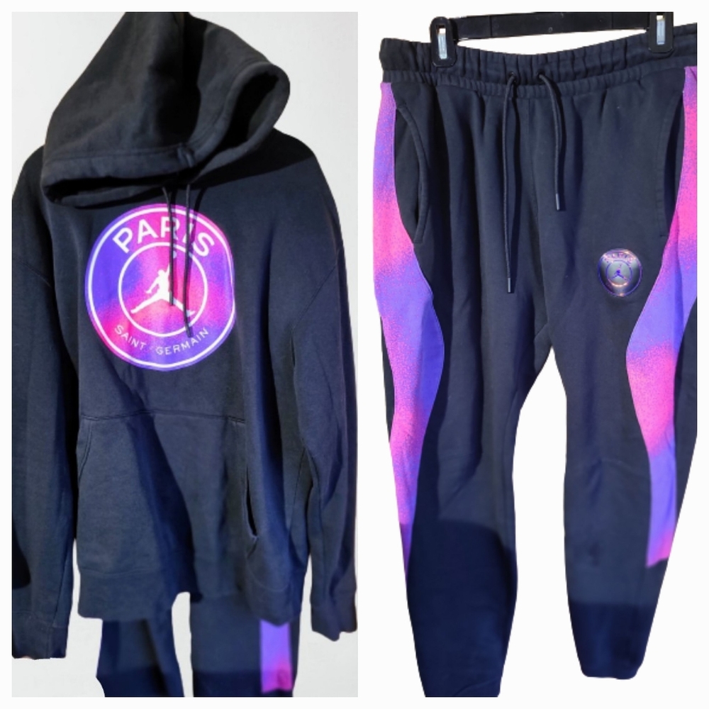 Jordan x Paris Saint-Germain Statement Fleece Pants and hoodie